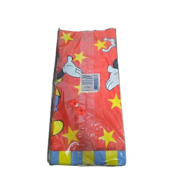 Vintage Party Celebrations by Gibson Mickey Mouse Tablecover Party - Picture 1 of 8